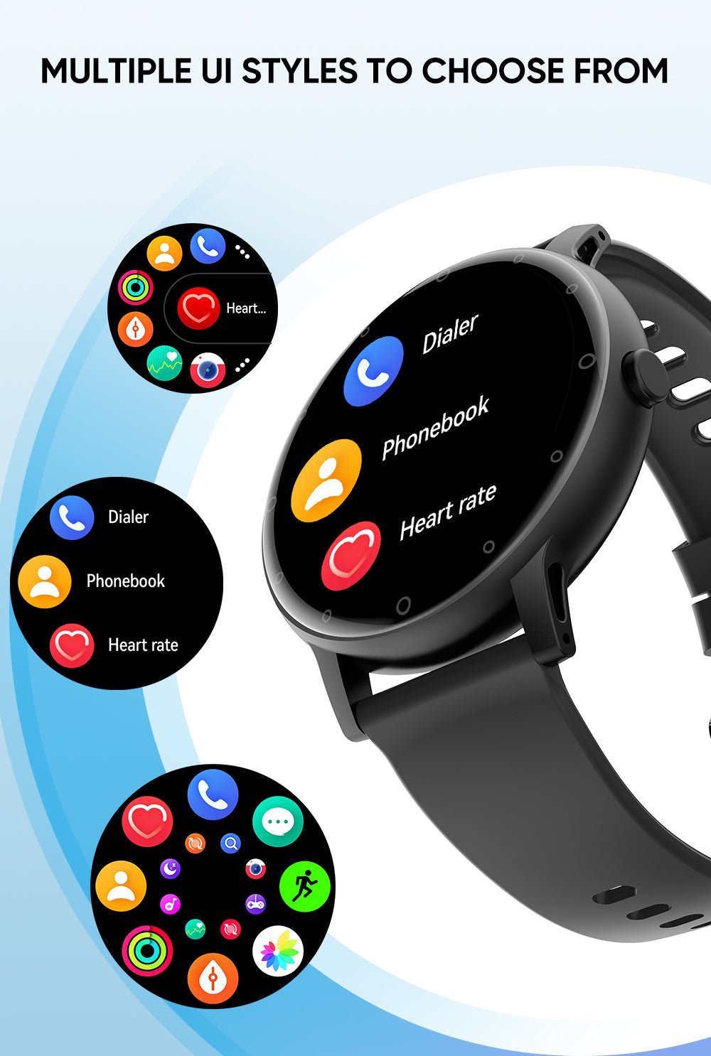 S88 Smart Watch – Heart Rate, Blood Sugar & Sleep Tracker, Waterproof, Multi-Color - 图片 4