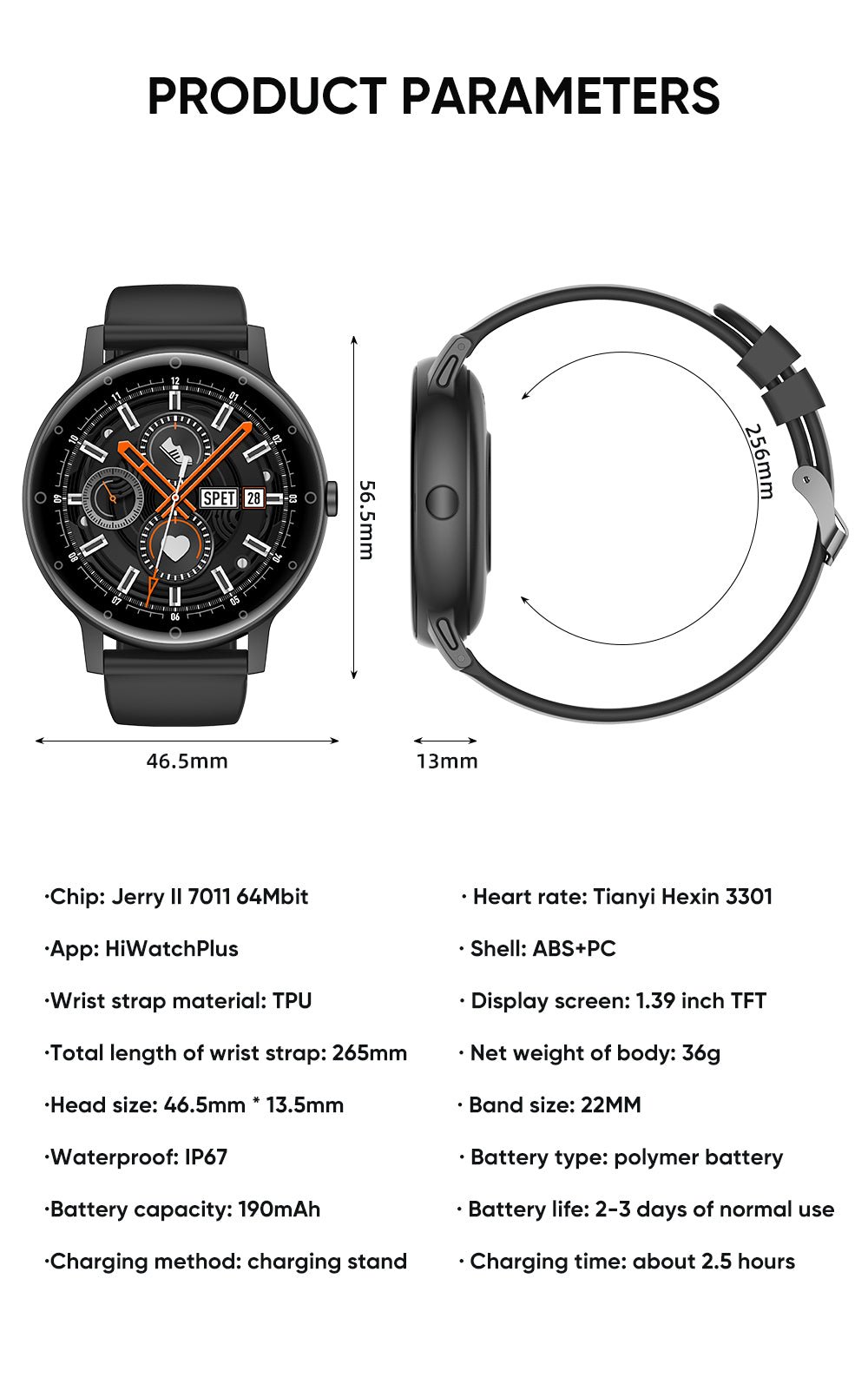 S88 Smart Watch – Heart Rate, Blood Sugar & Sleep Tracker, Waterproof, Multi-Color - 图片 11