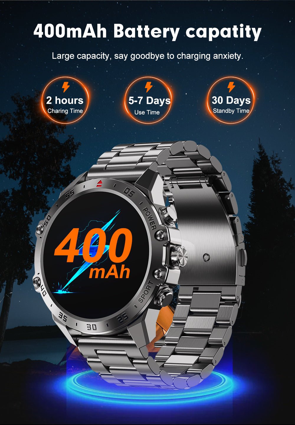 J57 Smart Watch – AMOLED Display, Bluetooth Calling, Heart Rate & Blood Oxygen Monitor, IP68 Waterproof Sports Fitness Tracker - 图片 14