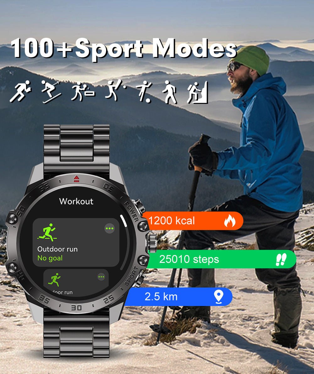 J57 Smart Watch – AMOLED Display, Bluetooth Calling, Heart Rate & Blood Oxygen Monitor, IP68 Waterproof Sports Fitness Tracker - 图片 13