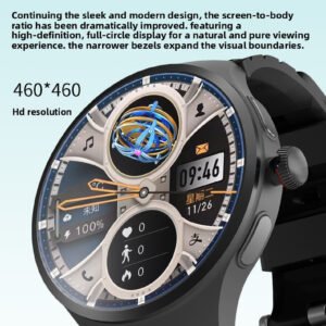 J50 Smart Watch – International Version with SIM Card, 1.75" OLED Round Screen, Android System, 3+32G for Kids & Adults