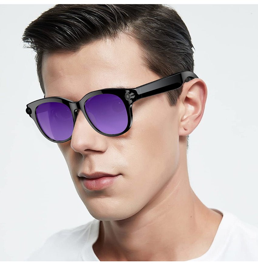 AI Smart Glasses – Built-In Camera, Open-Ear Audio & AI Assistant, Bluetooth, Black/White - 图片 23